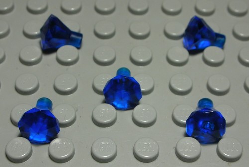 Lego diamant transparent - lego, blau